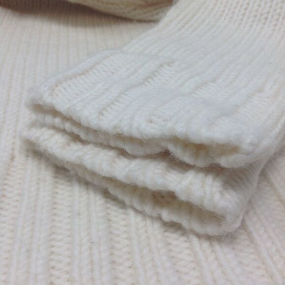 A.L.C. Jake Cream 4-Ply Wool Chunky Turtleneck Sweater Size XS - Picture 7 of 8